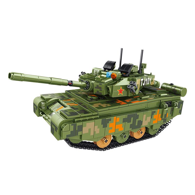 Remote Control Tank: Type 99 & Leopard Building Blocks Educational Toy for Children (676001)