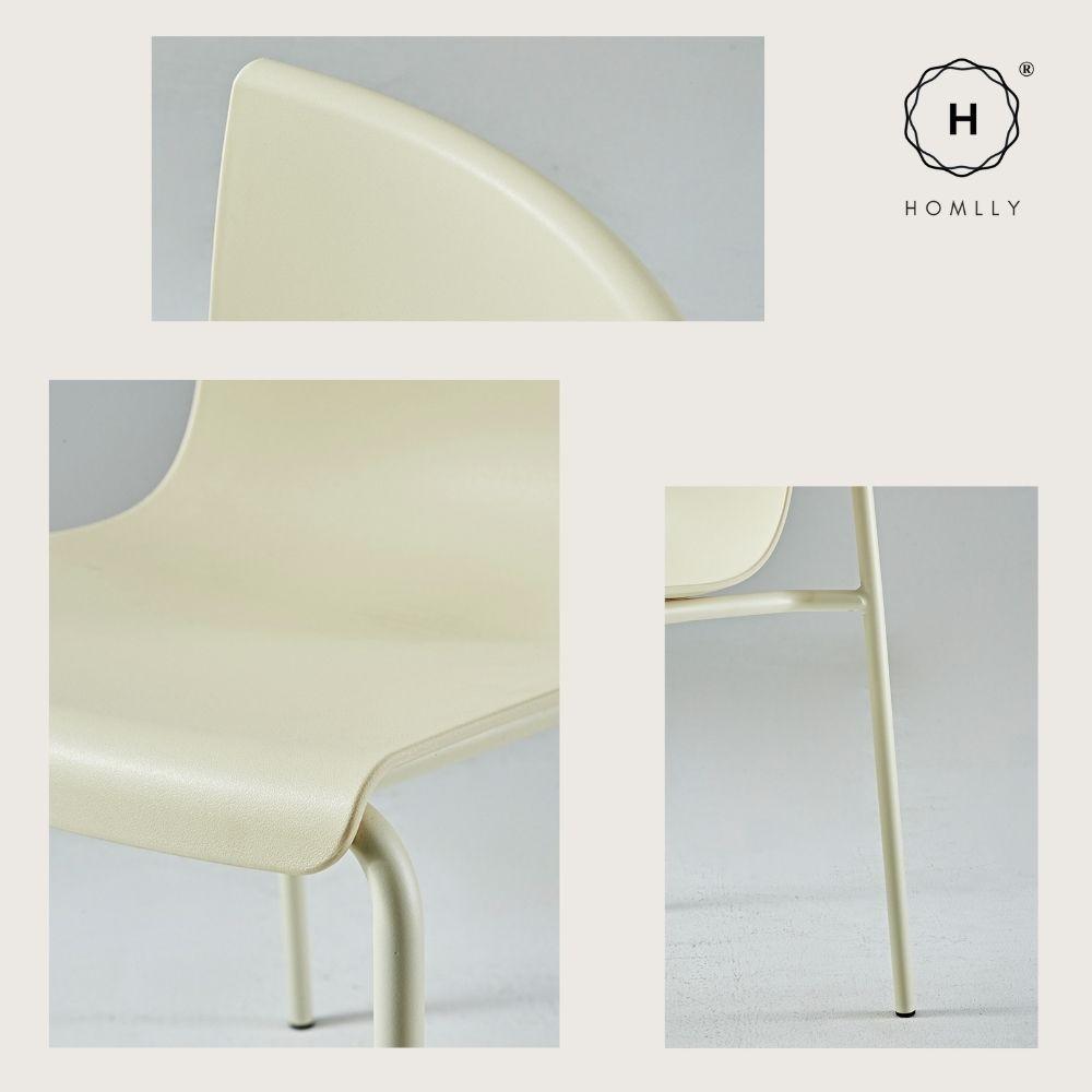 Homlly Lema Outdoor Stackable Chair (2PCS SET)