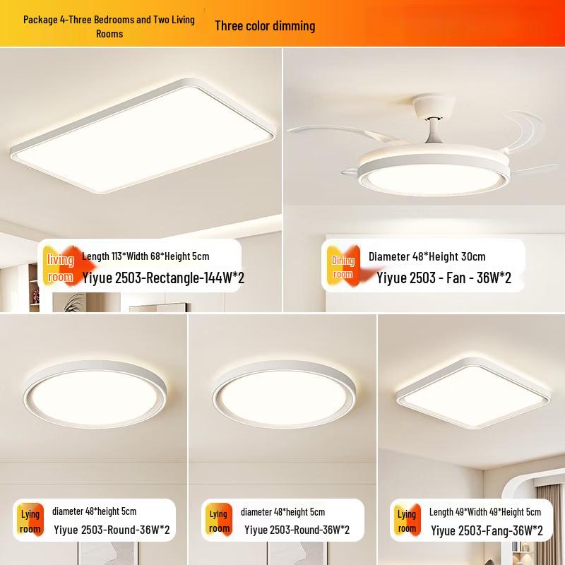 Dream Bubble Living Room Ceiling Lamp Set