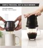Cafflano Coffee Maker French Press with Storage Case Portable Fine Powder Filter Red 10.8×12cm Compact P100-RD
