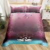Romantic Swan Duvet Cover Set King Wild Animal Comforter Cover Butterfly Floral Bedding Set For Valentine's Day Wedding Decor