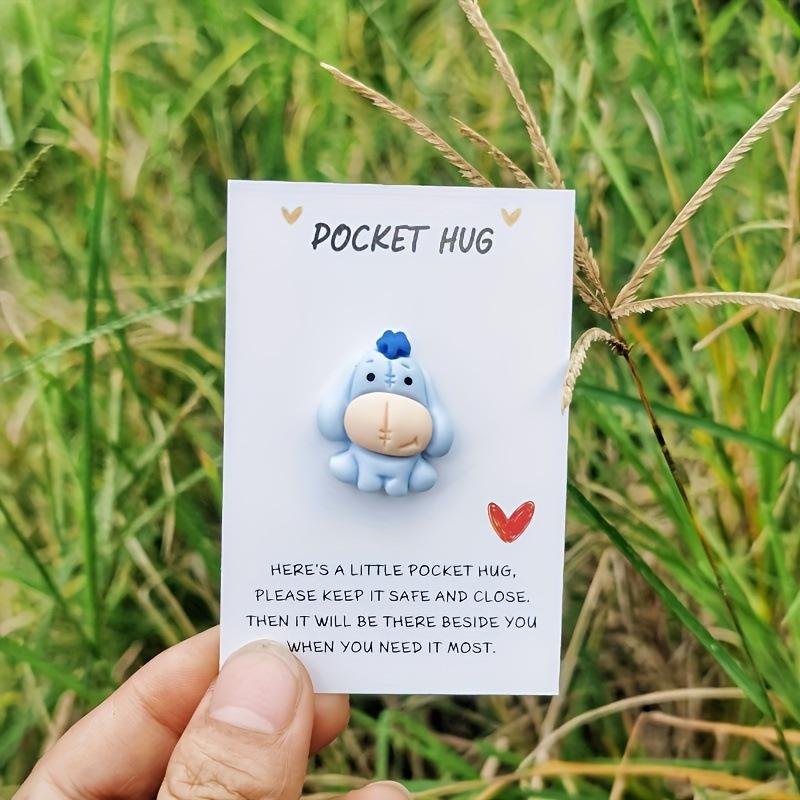

Donkey Charm Pocket Hug Card – A Cute Gift for Everyone 1 piece