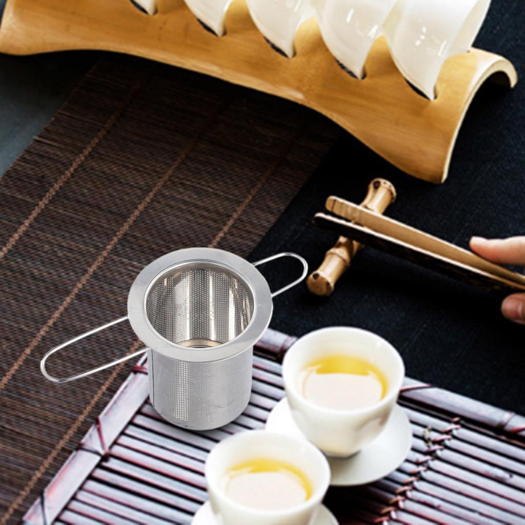 Infuzor de ceai cu mâner pliabil, infuzor practic pentru ceai și cafea, coș de ceai pentru toate tipurile de băuturi calde