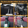 LEONTOOL Set of 4 Car Seat Headrest Hooks, Car Hooks, Car Hooks, Car Storage