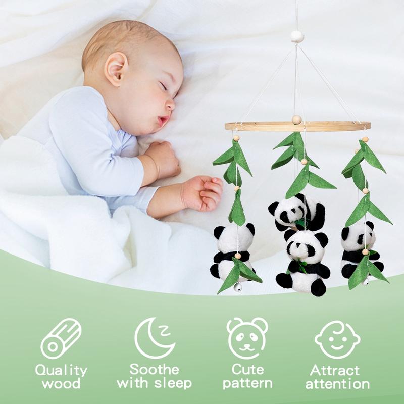 For Baby Rattle Toy 0-12 Months Wooden Mobile On The Bed Wborn Music Box Bed Bell Hanging Toys Holder Bracket Infant Crib Boy Toys