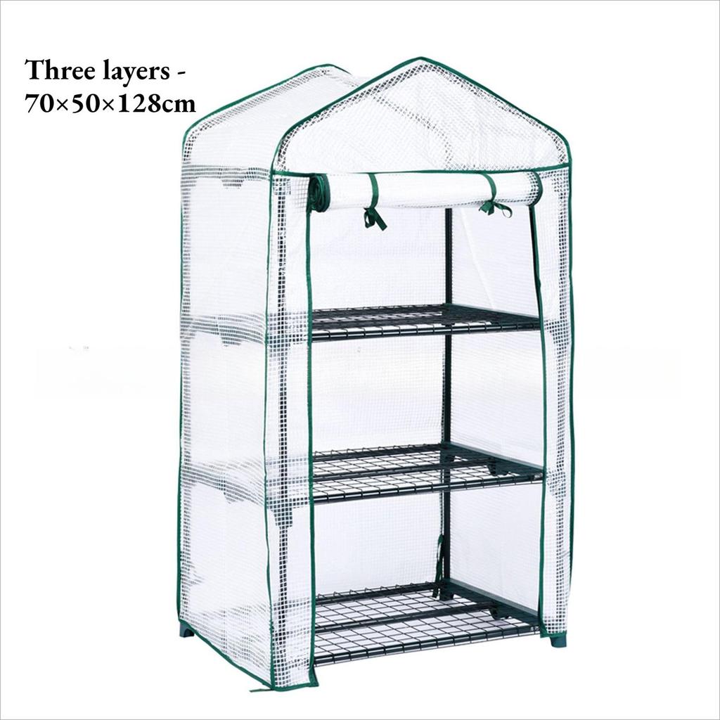 Lightweight and Portable Compact Outdoor Greenhouse with Sunshade and Rainproof Features for Balcony or Garden Use(Bracket Not Included.)