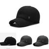 Simple Solid Color Middle Aged Warm Windproof Baseball Cap For Outdoors