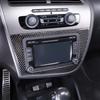 EJJG2 For Seat Leon 2005-2012 Real Carbon Fiber Sticker LHD RHD Car CD Panel Decoration Sticker Car Interior Modification Accessories