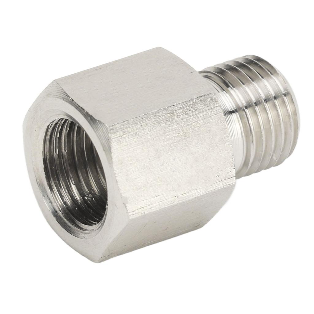 Pressure Gauge Sender Adapter Leakproof Stainless Steel 1 8in NPT Female to M10x1.0 Male Adapter with Gasket