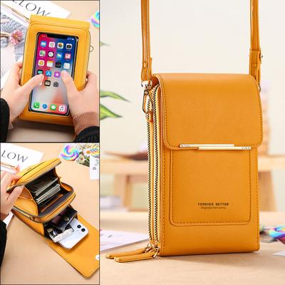 Women's Handbag Cell Phone Purse Shoulder Bag Female Luxury Ladies Wallet Clutch PU Leather Crossbody Bags for Women
