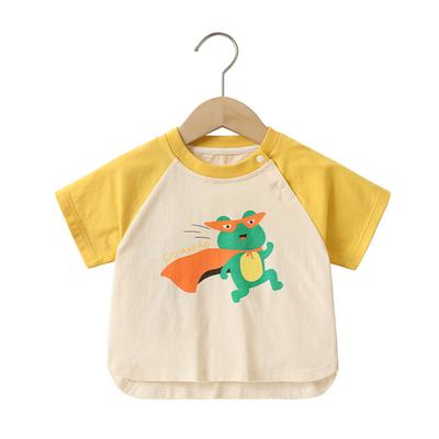Babykleidung Lässige Kurzarm-T-Shirts Sommerkleidung Jungen Mädchen Baby Kinder Kinder Sommer Halbarm-Oberteile