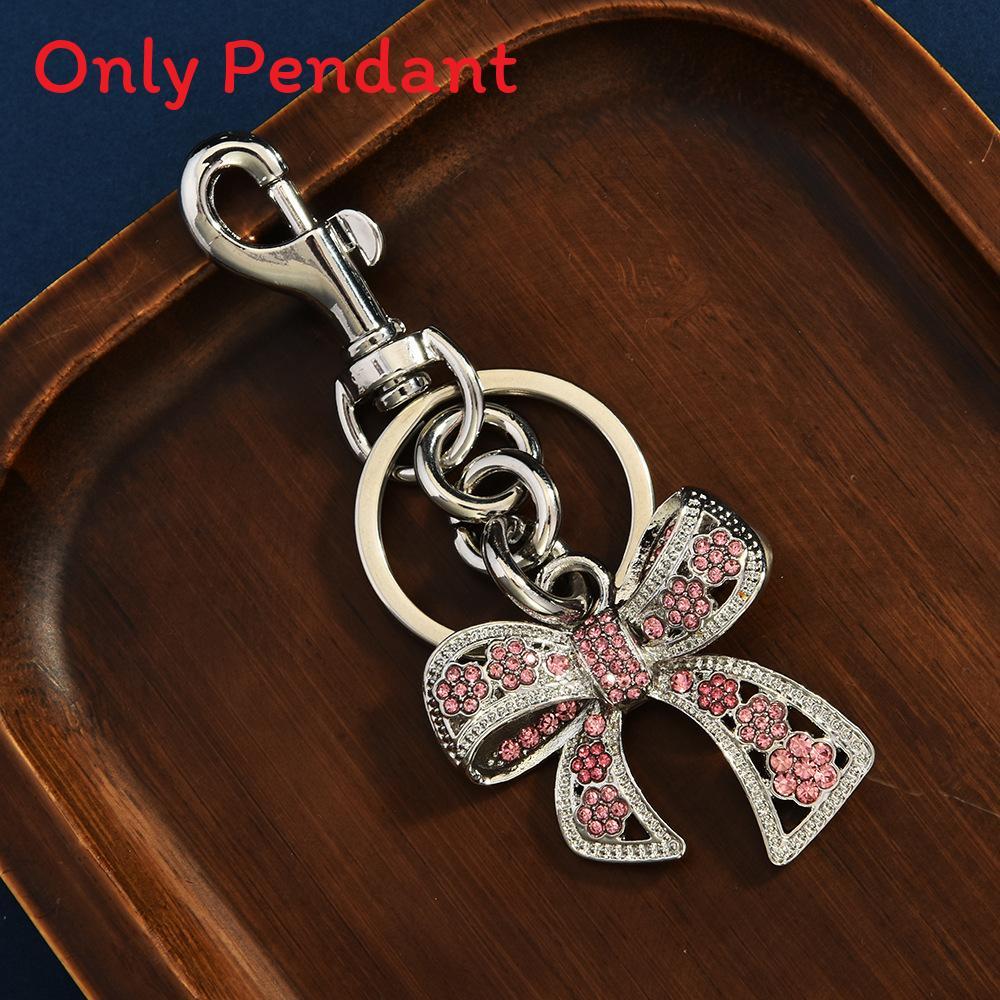 Style Silver Butterfly Pendant Bag Charm With Colorful Zircon And Charm Keychain For Summer Accessories