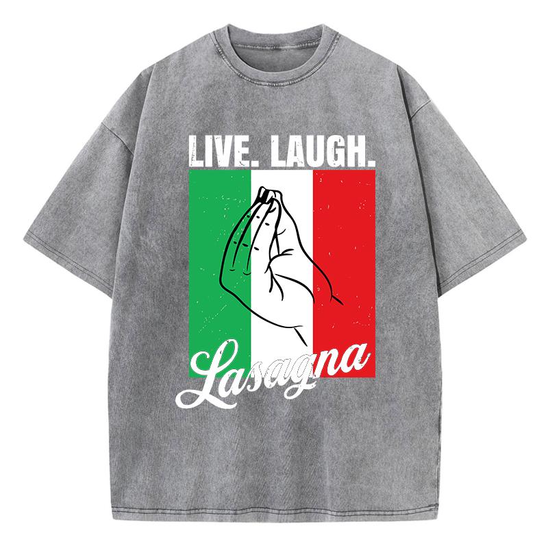 Womans Acid Wash T-Shirts Flag Of Italy Printing Tops Oversize Distressed Cotton Short Sleeve Tees Casual Female Clothes