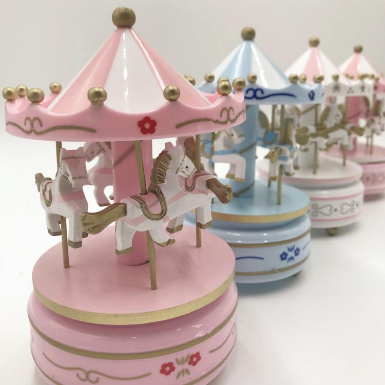 Music Box Carousel Birthday Cake & Christmas Decoration Gift