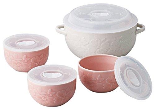 Hanae Mori Hanamizuki Microwave Small Bowl Set of 4 (MB5201-82-4)