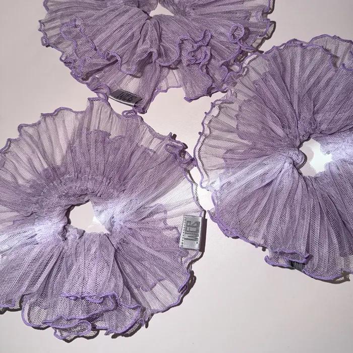 Pleated Scrunchie [Purple]