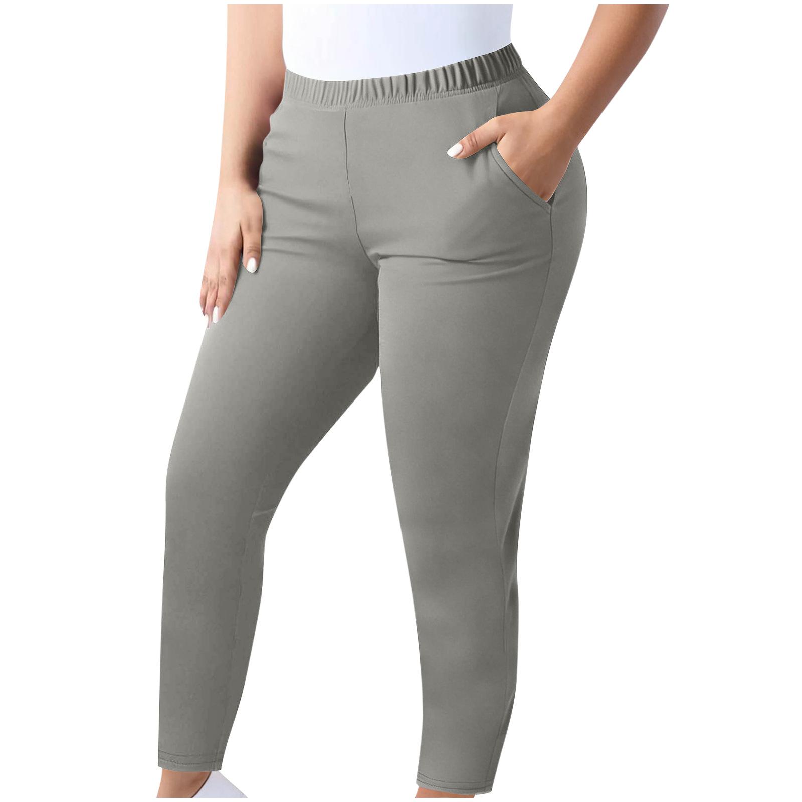 

Women s Casual Plus-Size Athletic Yoga Leggings With Elastic Waistband XXL