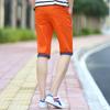 Cropped Pants Men's Summer Korean Version of Slim-fit Breathable Straight-leg Pants Men's Casual Pants
