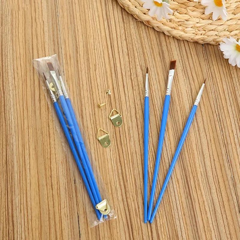 Art Supplies By Painting Pen Arts for Sewing Acrylic Fine Paint Crafts Watercolor 20pcs/set Number Nylon Home Oil Brush Handle