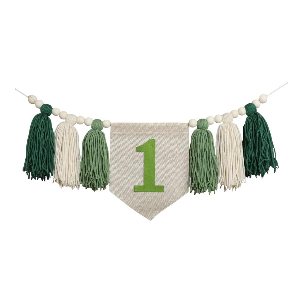 High Chair Banner Boys Girls Birthday Party Decoration Baby Kids Room Decor Birthday Photo Prop 1 Birthday Banner for High Chair