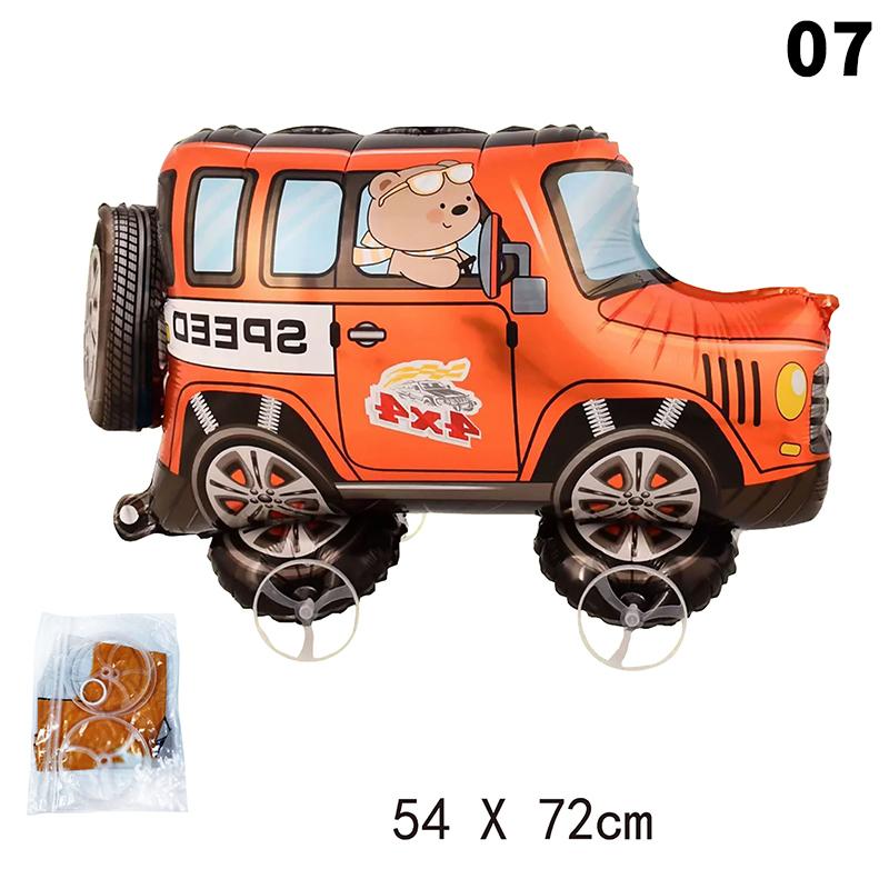 [JN] Cartoon Dier Paard Olifant Eend Staand Aluminium Folie Ballon Wielen Lopend Cadeau Kinder Verjaardagsfeest Decoratie As the picture show
