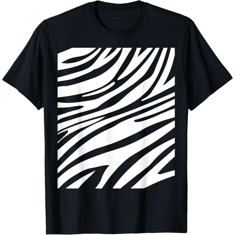 Funny Zebra Print Halloween Striped Animal Easy DIY Costume T Shirt