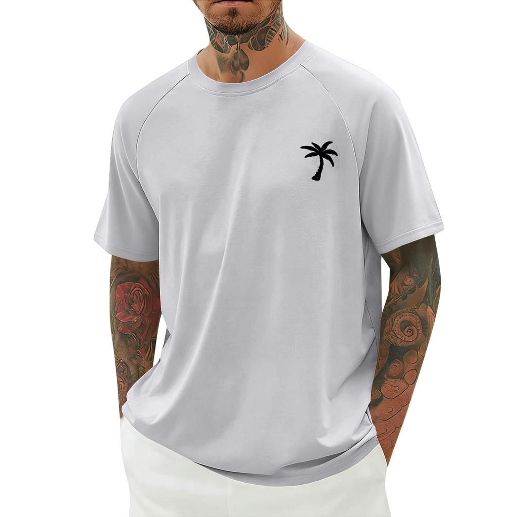 Herren Sommer Print Kurzarmhemd Herren Freizeit Modehemd