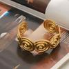 Vacation Style Metal Cuff Bangles Europe American Style Chunky Bracelet Exaggerated Bracelet  Gift