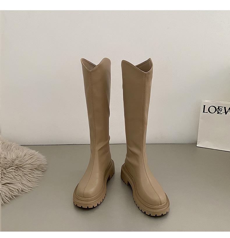 British style but knee boots women's 2025 spring and autumn new high-end trendy cool knight boots ins popular boots