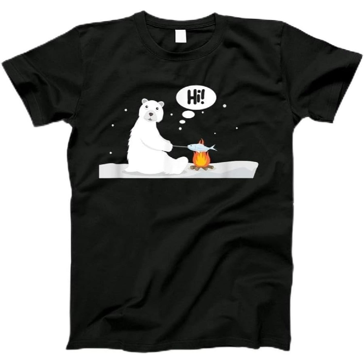 Cute Polar Bear Lover Antarctic Arctic Polar Bear Cooking T-Shirt T-Shirt, Tanktop, Long Sleeve, Sweatshirt, Hoodie for Men, Women, Kids S