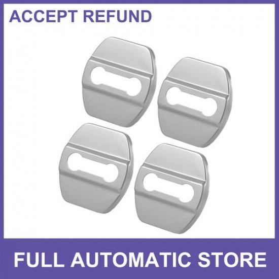 

4pcs Door Lock Latches Cover Stainless Steel Door Lock for Nissan Rogue 2008-21