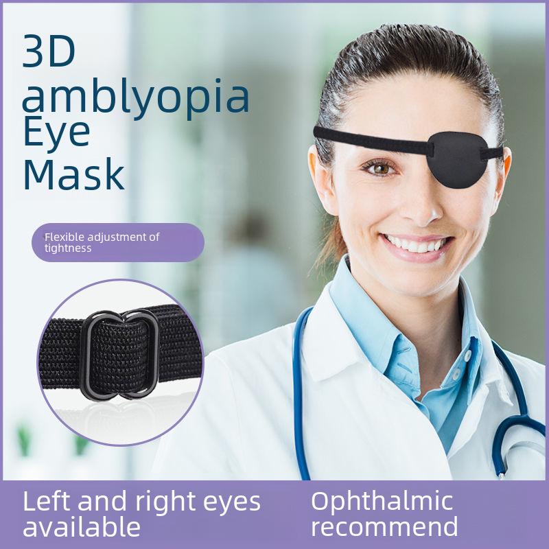 3D One-Eyed Dragon Sleep Mask: Full-Cover, Strabismus-Correcting Pirate Blackout Eye Mask for Adults & Kids