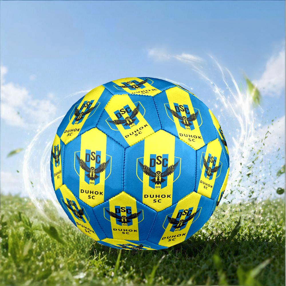 Duhok Dynamic Sports Emblem Size 5 Soccer Ball,Indoor/Outdoor Suitable for Training Matches Tournaments Practice Games Perfect Gift for Fan