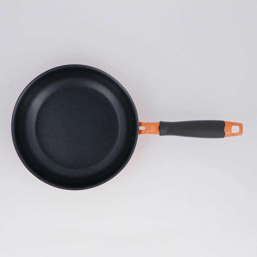 Bestco Frying Pan, 20cm, Gas Stove, Orange, 3 Million Cracks Abrasion Resistant, ND-5781