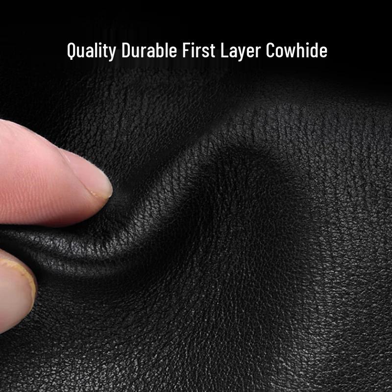 Septwolves Men's Genuine Leather Zipper Wallet