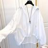 Summer Lightweight Ice Silk Sunscreen Clothing Women's Loose and Thin Sunscreen Shirt Thin Jacket Hooded Top Large Size