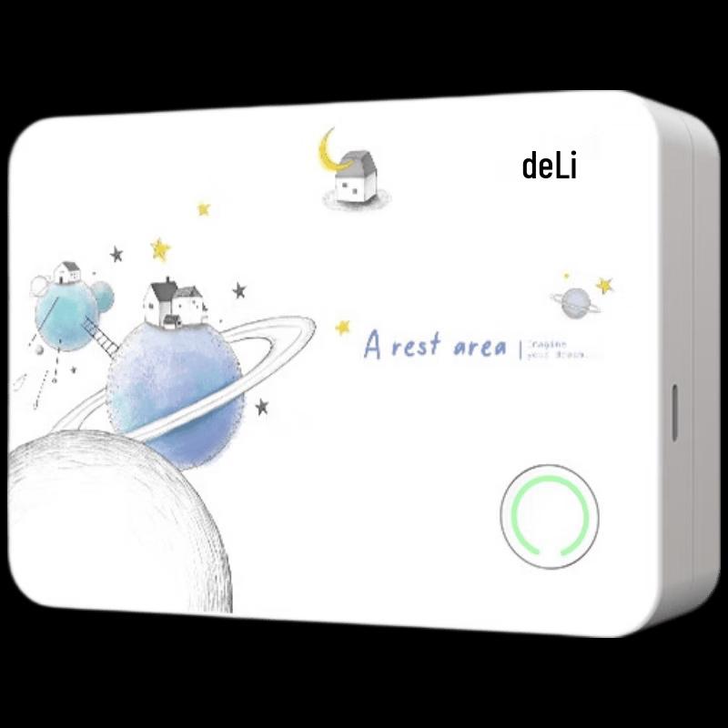 Deli GE258 Portable Thermal Printer for Study & Labels CN plug (adapter included)