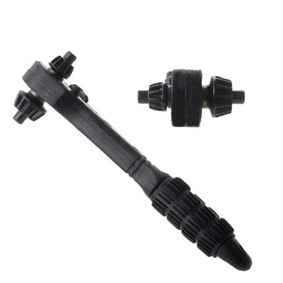 2-In-1 Drill Chuck Ratchet Wrench Two-way Quick Change Adapter Spanner Universal Double Head Chuck Key Replacement Tool