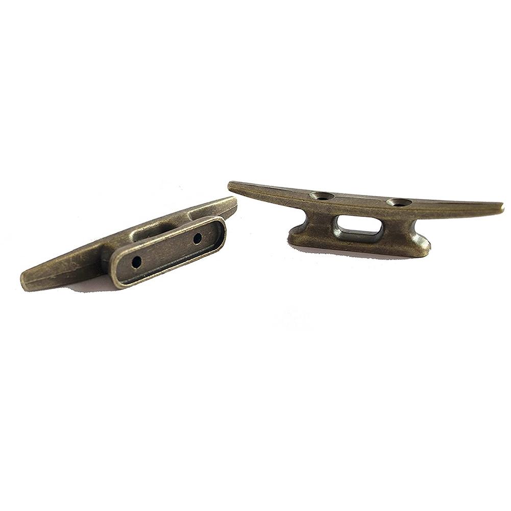 Classy-Boat Dock Cleat 4 Inch For Mooring Boat Bronze Host Cast Iron Suitable For Nautical Beach Lake Maritime Decor