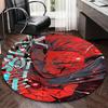 1pc Jujutsu Kaisen Satoru Gojo Round Carpet  Anime Cartoon Design Chair Mat, NonSlip Rug for Office, Home Decor