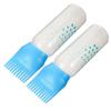 Sky-blue Hair Color Applicator Bottle with Comb Scale Design for Easy Hair Dyeing at Home 2 pcs