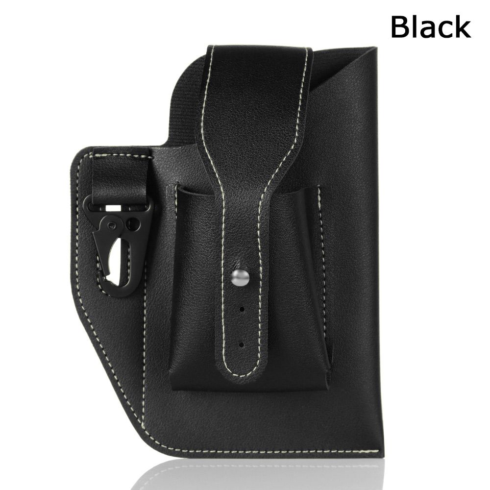 

PU шкіра захисна оболонка Гаманець Мобільний телефон Гаманець Поясна сумка Поясна сумка Сумки для мобільних телефонів чорний