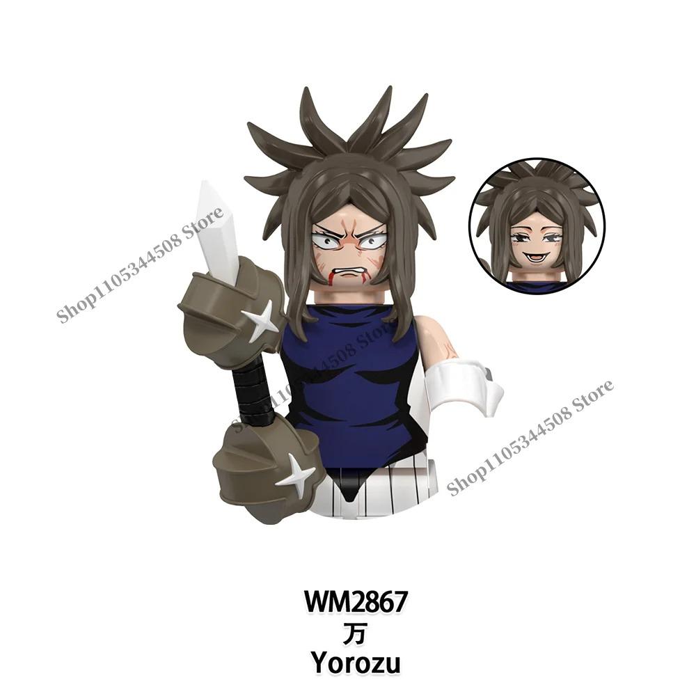 Jujutsu Kaisen Anime Bausteine Fushiguro Toji Tsukumo Yuki Hanao Choso MINI Cartoon Puzzle Bausteine Sammlung Geschenk