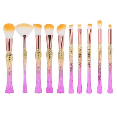 10 ks Profesionálních štětců na make-up Make-up nástroje Sada kosmetických štětců pro ženy Dívky