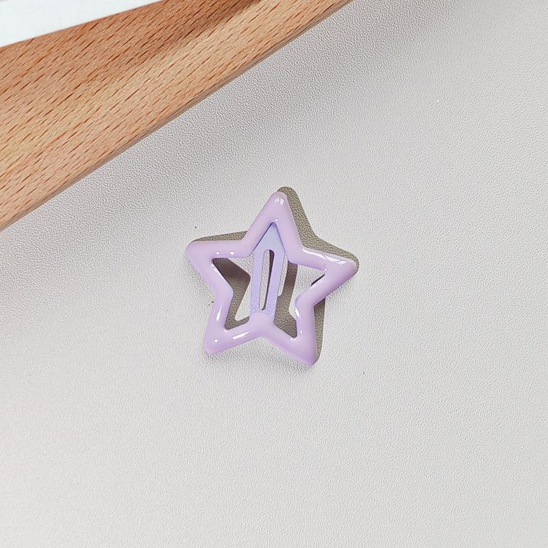 Colorful Star Hair Clips: Cute, Small, Five-Pointed Star BB Clips for Girls' Hair