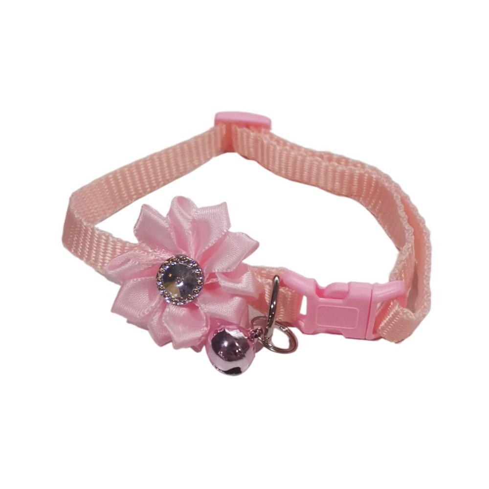 Multi-color Adjustable Pet Bell Flower Collar Small With Flower Bells Cat Flower Necklace Cute Dog Neck Ring Dog Accessories