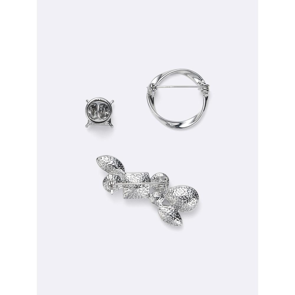 GU by Uniqlo Pearl Like Motif Brooch 3p