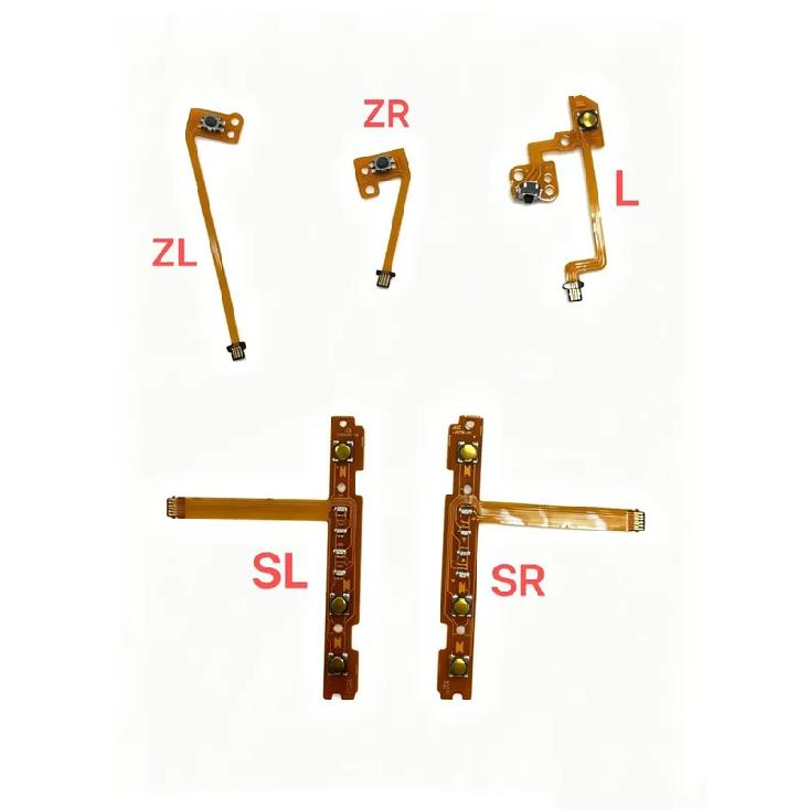Replacement SL SR ZR ZL L Right Left Button Key Ribbon Flex Cable for Switch Joy-Con NS Repair Part L 10pcs