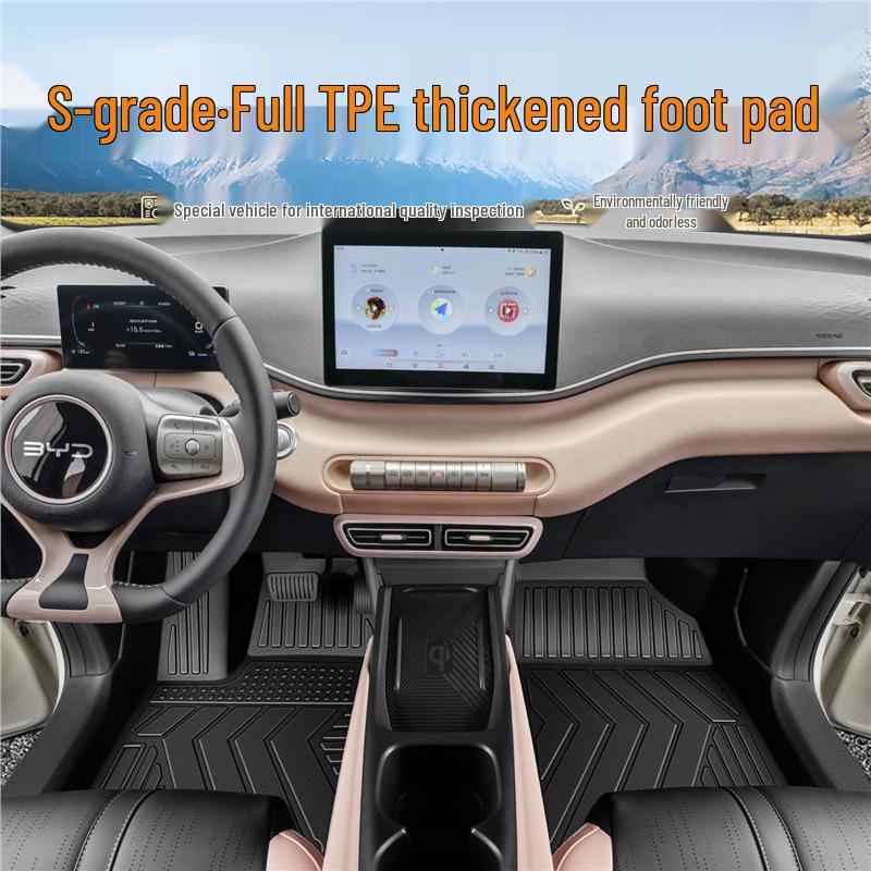 2025 BYD Seagull Dolphin TPE Full Coverage Smart Driving Floor Mats