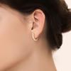 WESTISLAND Oval One-Touch Earrings YG_WI5082425